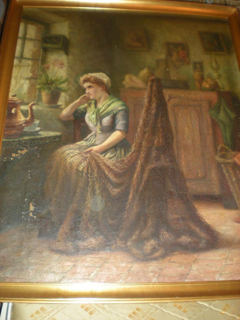 Tableau, Antiquités & Art, Enlèvement, Signé, Peinture à l'huile