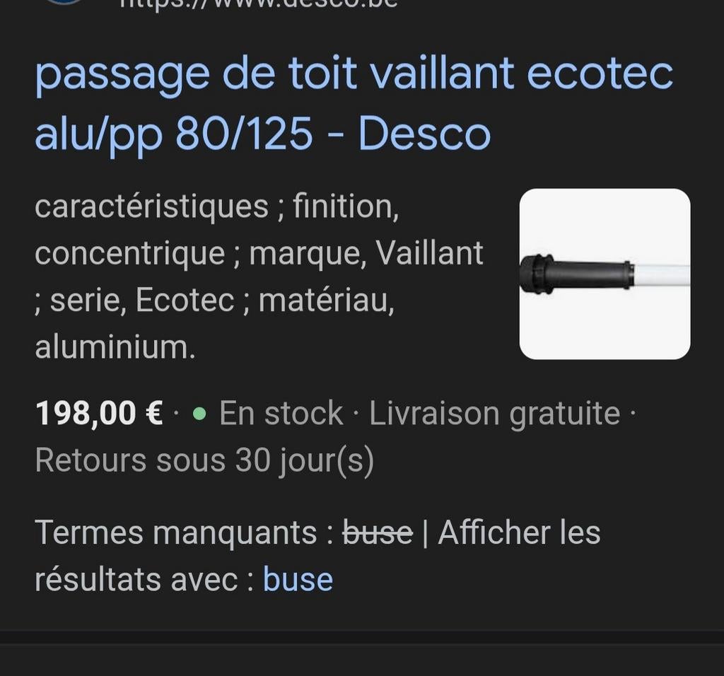 Buse toiture, Bricolage & Construction, Enlèvement, Neuf
