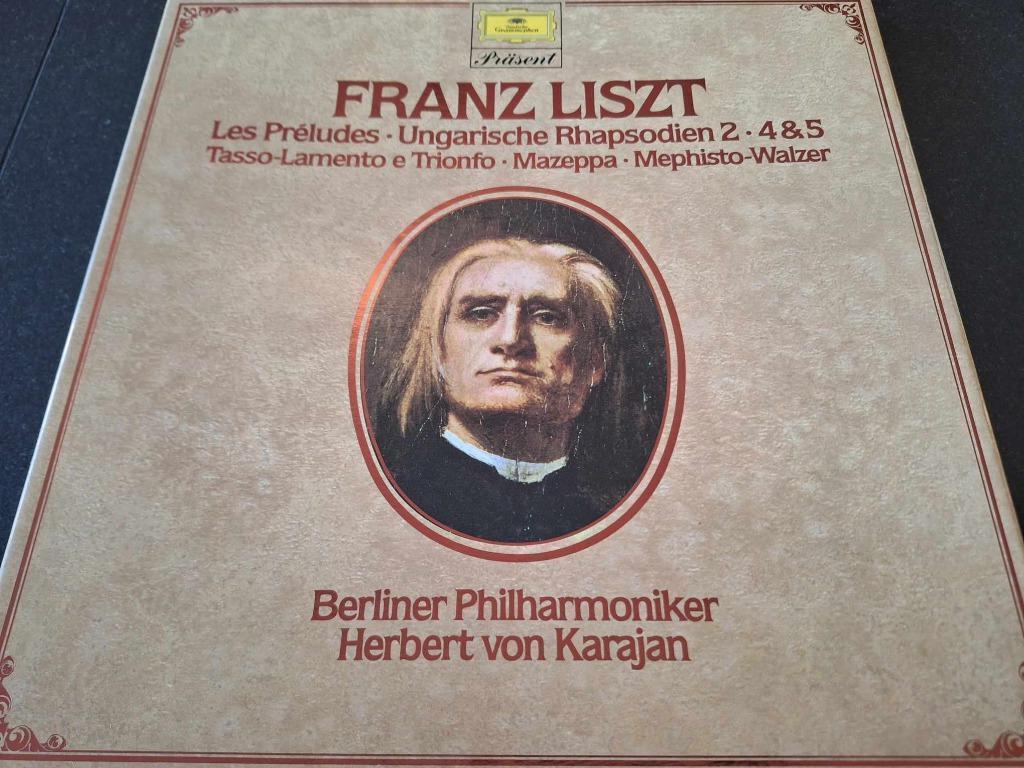 Liszt / Karajan - Les Préludes Box 2 x Lp's Vinyl, 12 pouces, Enlèvement ou Envoi, Utilisé, Musique de chambre