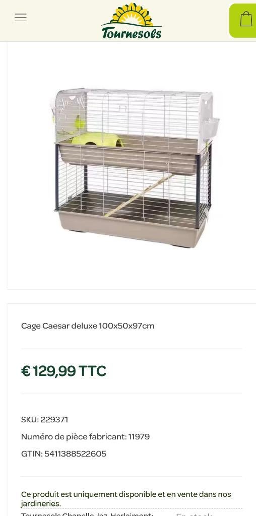 Cage double rongeur, Animaux & Accessoires, Neuf, 90 cm ou plus, 75 à 110 cm, Cobaye