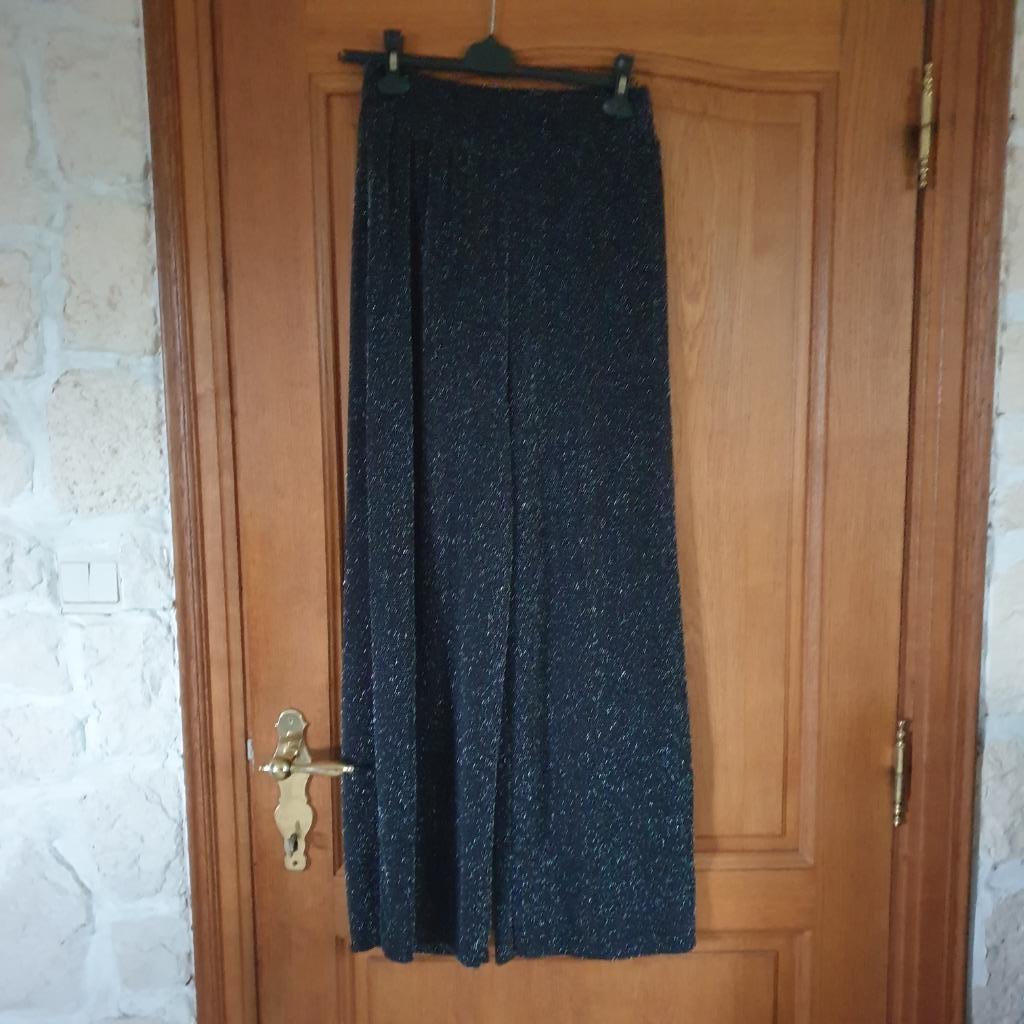 pantalon pailleté noir argenté neuf, Enlèvement, Neuf, Noir