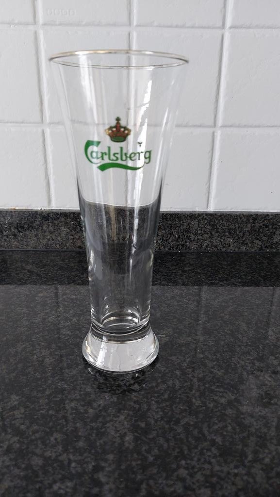 Verre Carlsberg - 3 pièces, Enlèvement ou Envoi, Utilisé, Verre à bière