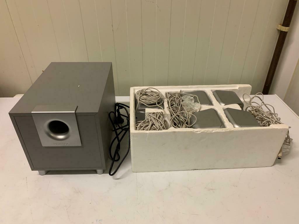 Philips A5.600/00D - PC multimedia home theater luidsprekers, Enlèvement ou Envoi, Comme neuf, Subwoofer, Philips