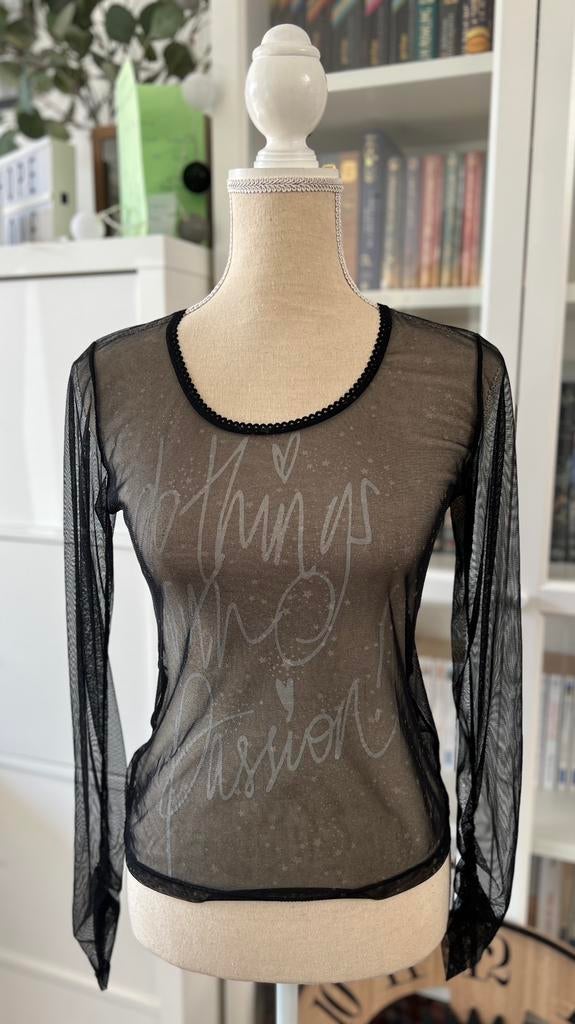 Top transparent Sunlight t.M, Vêtements | Femmes, Sun Light, Comme neuf, Taille 38/40 (M), Noir