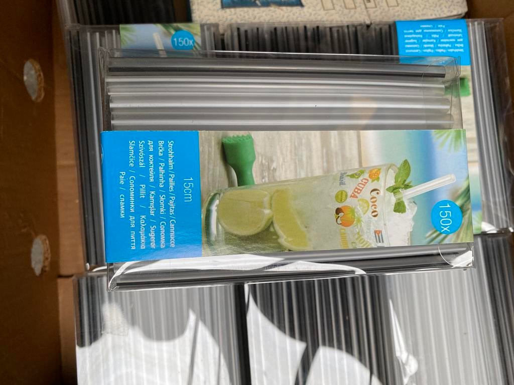 Plastic rietjes, Ophalen, Nieuw