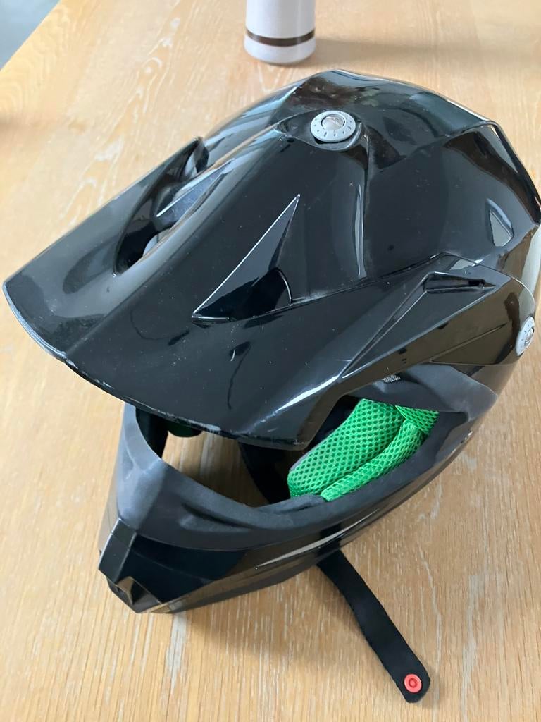 Motorhelm bromfiets helm, Ophalen, Zo goed als nieuw, Medium