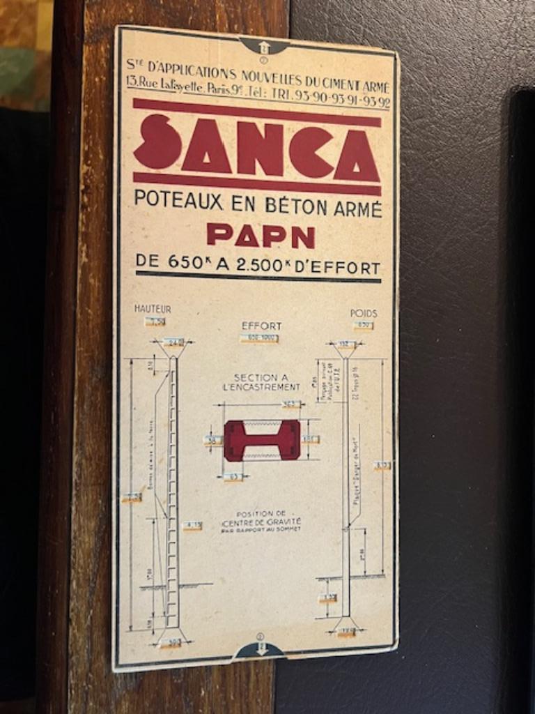Ancienne calculatrice manuelle SANCA Beton, Enlèvement