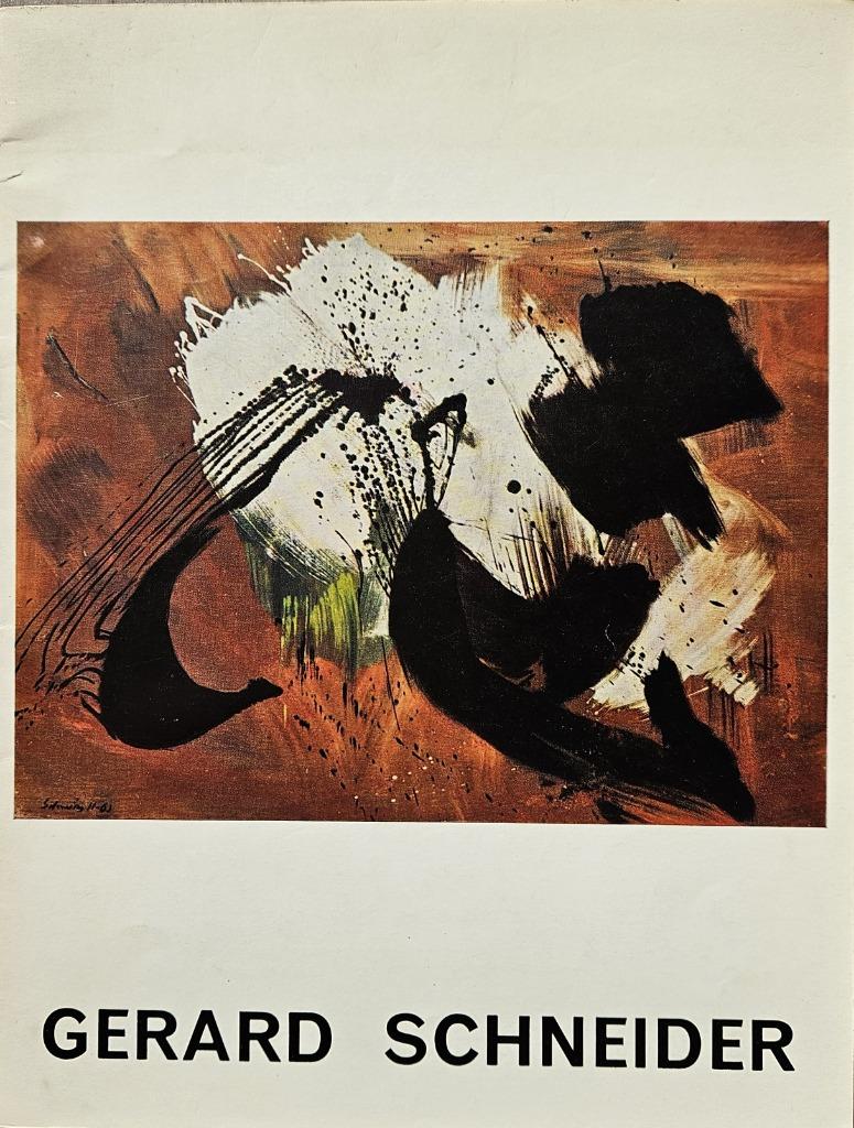 Gerard Schneider - 1962 - Palais des Beaux-Arts Bruxelles, Enlèvement ou Envoi, Utilisé, Peinture et dessin, Marcel Brion