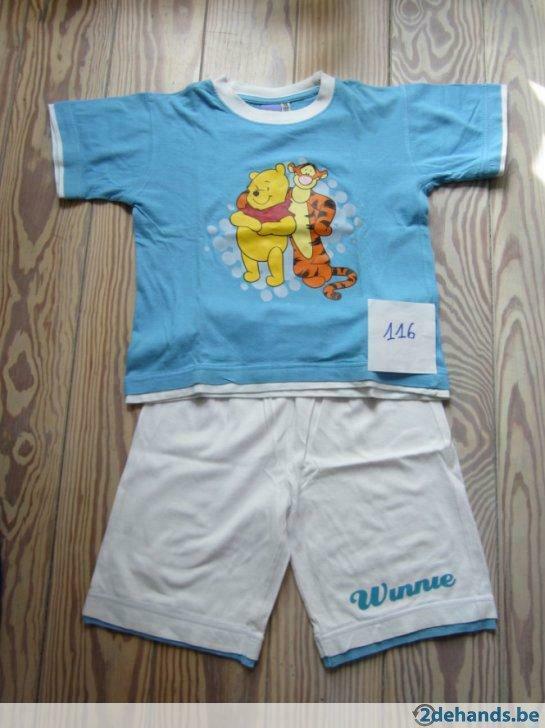 Pyjama Winnie The Pooh - Maat 116/122, Utilisé, Garçon, Vêtements de nuit ou Sous-vêtements