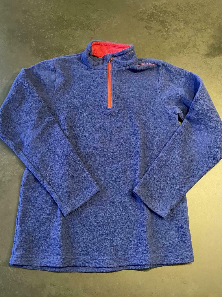 Blauwe fleece maat 10 jaar. Zeer goede staat., Quechua, Enlèvement ou Envoi, Pull ou Veste, Utilisé