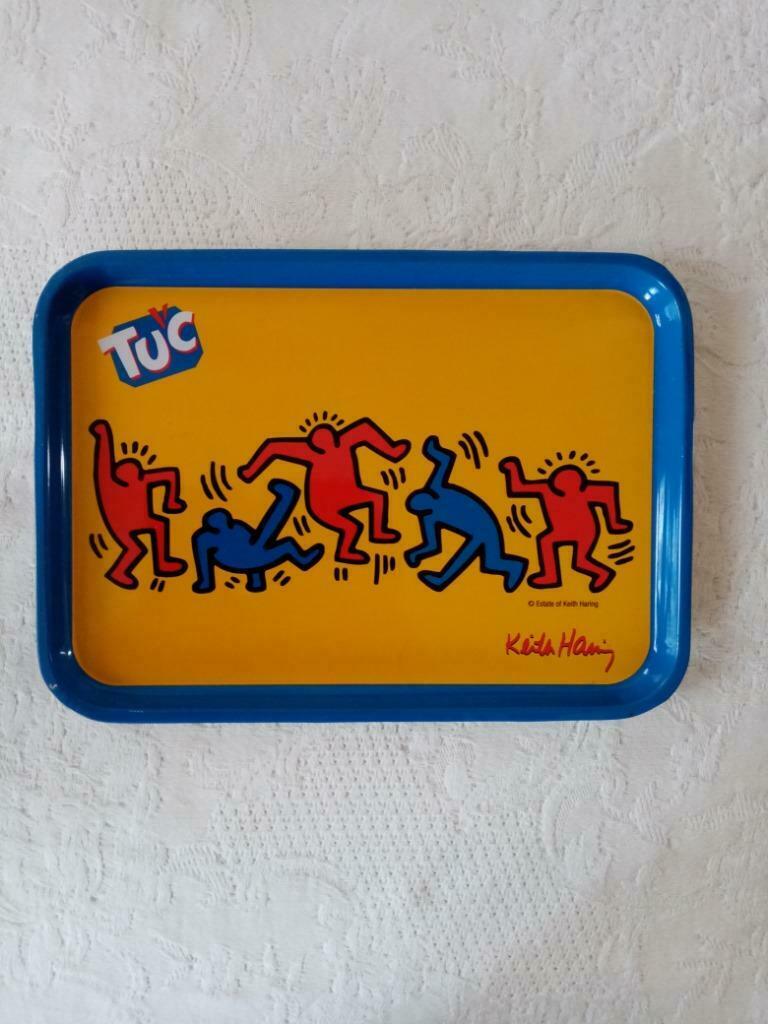 Keith Haring jaren 70 klein geëmailleerd koekjesbord, Ophalen of Verzenden