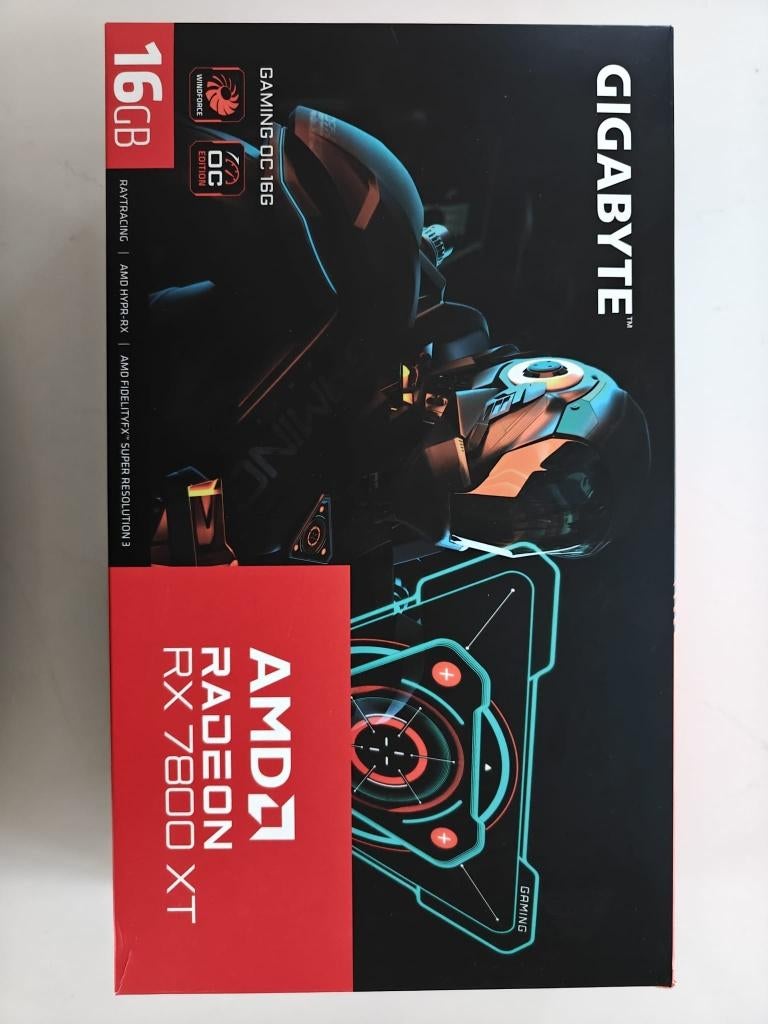 RX 7800 XT 16GB Gigabyte OC gaming GPU, AMD, Enlèvement ou Envoi, GDDR6, PCI-Express 4