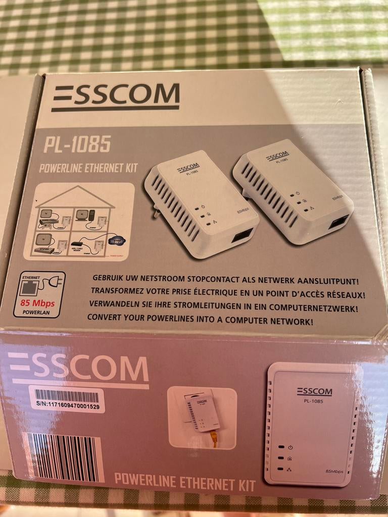Powerline ethernet kit /=sscom pl 1085, Ophalen of Verzenden, Zo goed als nieuw