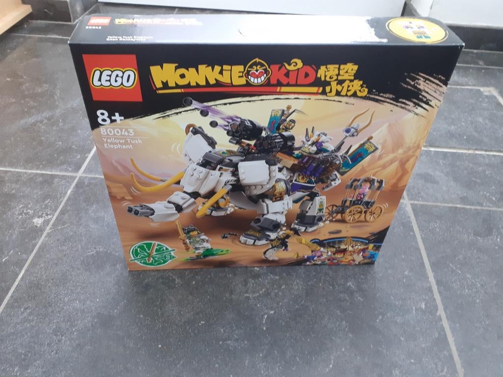 LEGO Monkie Kid Seizoen 4 Gele Slagtand Olifant - 80043, Ophalen of Verzenden, Nieuw, Complete set, Lego