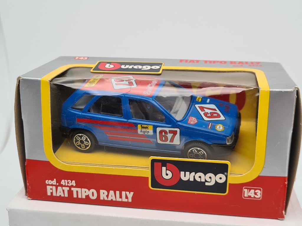 Fiat Tipo Rally - Burago 1/43, Hobby & Loisirs créatifs, Voitures miniatures | 1:43, Comme neuf, Voiture, Autres marques, Envoi