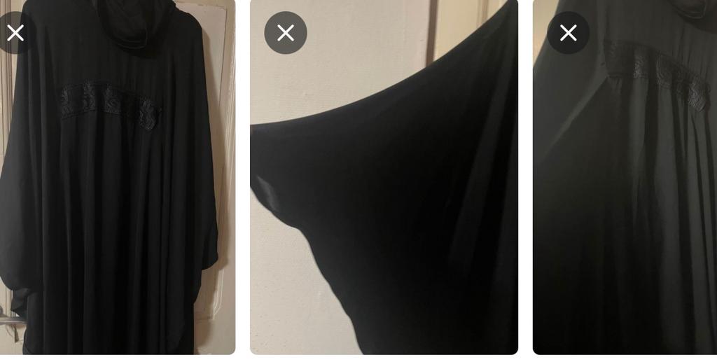 Abaya/ Jeleba manche chauve souris taille 50-52, Zo goed als nieuw