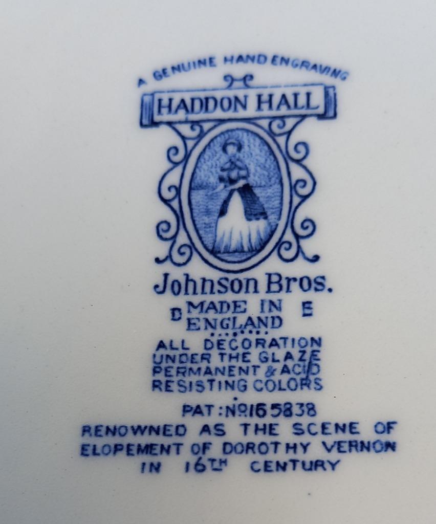 vintige bord + 72 delig eetservies Haddon Hall Johnsonn Bros, Ophalen of Verzenden