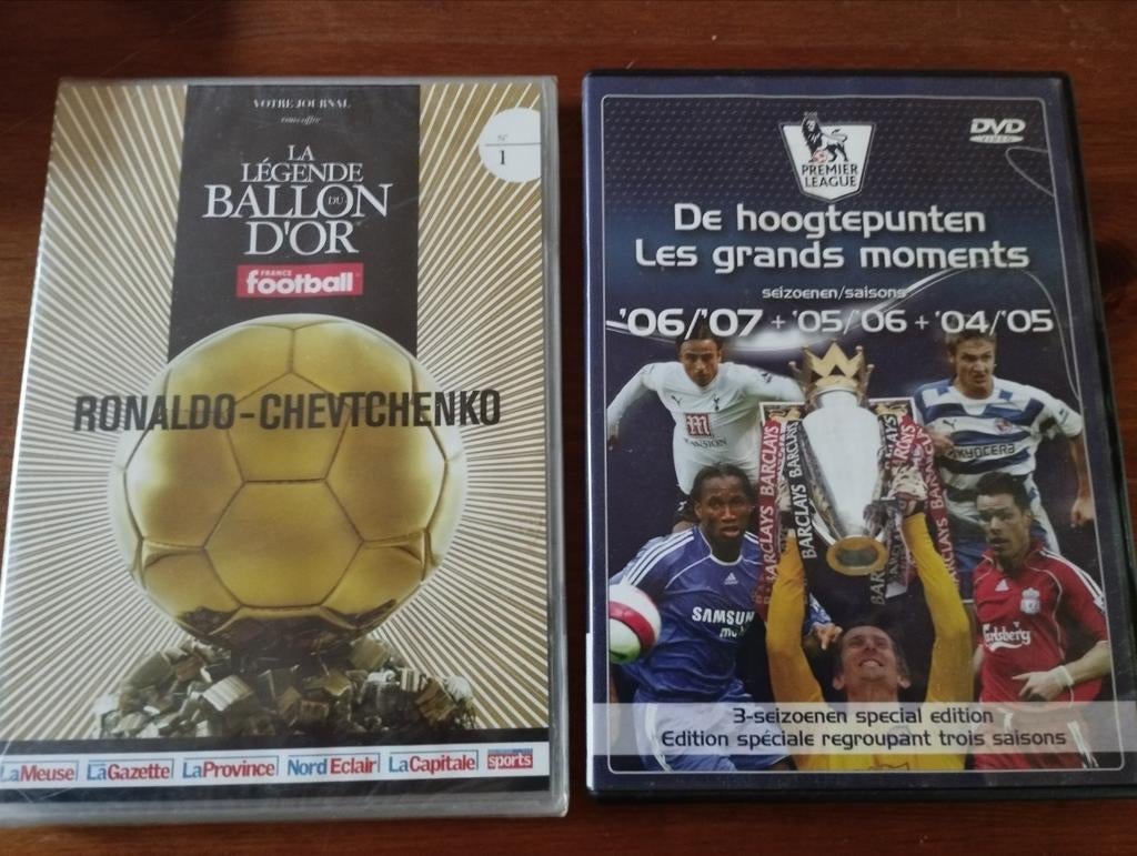 Lot 2 DVD légende du ballon d'or  Ronaldo et premier league, Ophalen of Verzenden, Zo goed als nieuw