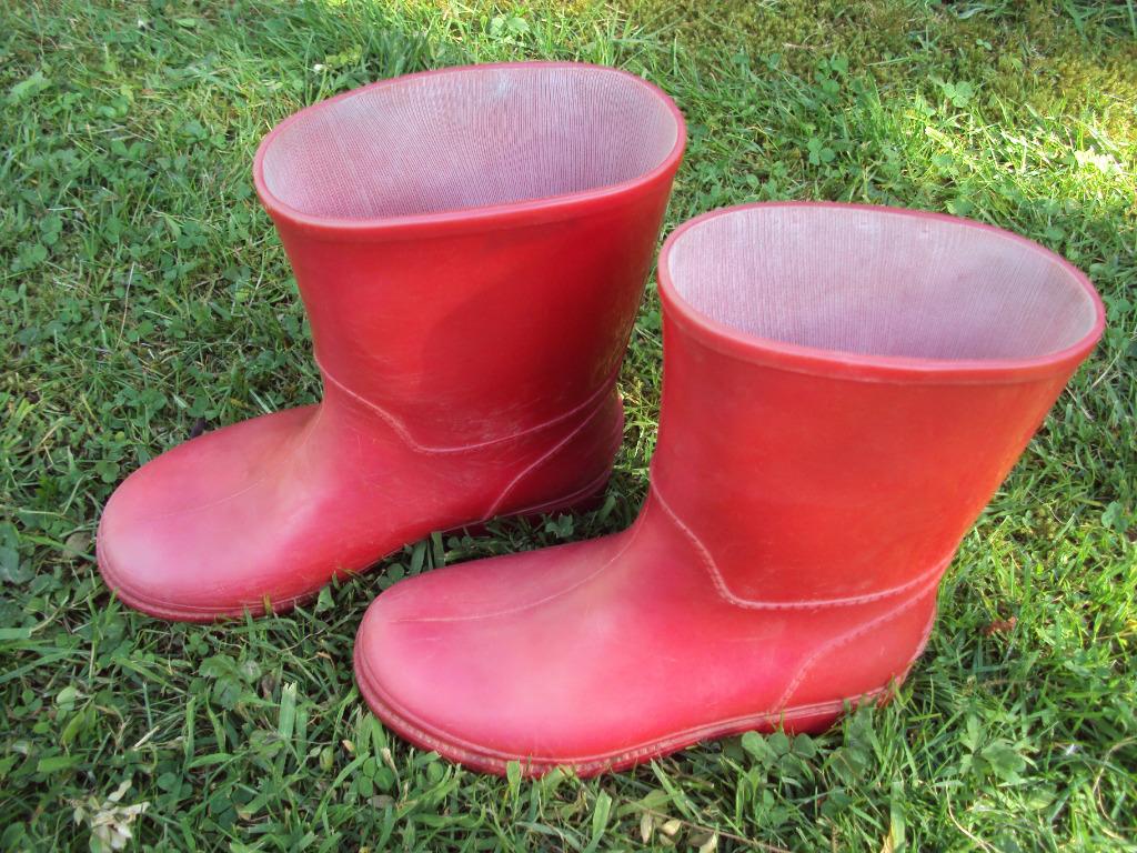 Rode regenlaarsjes / gummi laarsjes maat 31, Ophalen of Verzenden