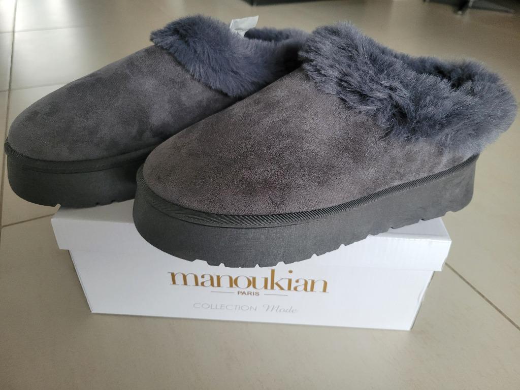 Chaussures MANOUKIAN PARIS Adeline – Gris – Taille 40, Neuf, Autre, Gris, Enlèvement ou Envoi