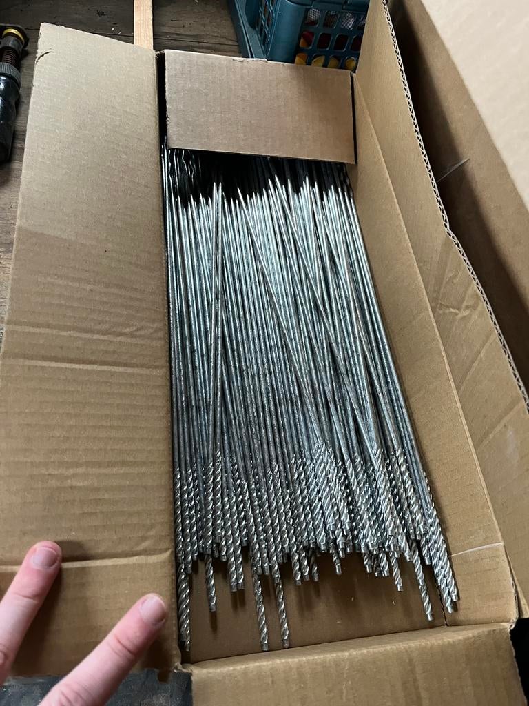 Spouwhaken spouwpluggen (100pcs+), Doe-het-zelf en Bouw, Ophalen, 250 mm of meer, Nieuw, Inox