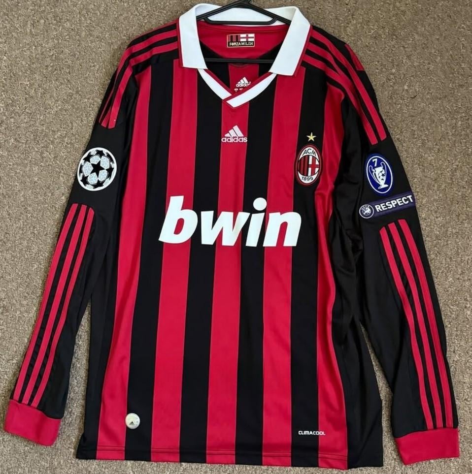 AC Milan Ronaldinho Voetbalshirt Champions League 2010, Ophalen of Verzenden, Zo goed als nieuw