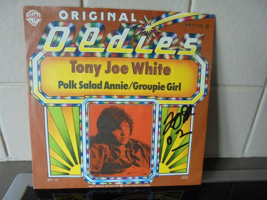 Tony Joe White  polk salad annie  getekend, Ophalen of Verzenden