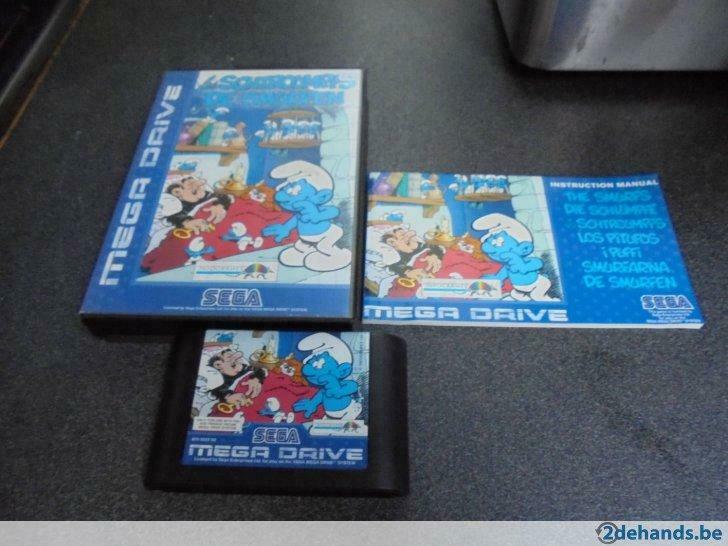 Sega Megadrive De Smurfen (Les schtroumpfs) (orig-compleet), Consoles de jeu & Jeux vidéo, Enlèvement ou Envoi, Utilisé