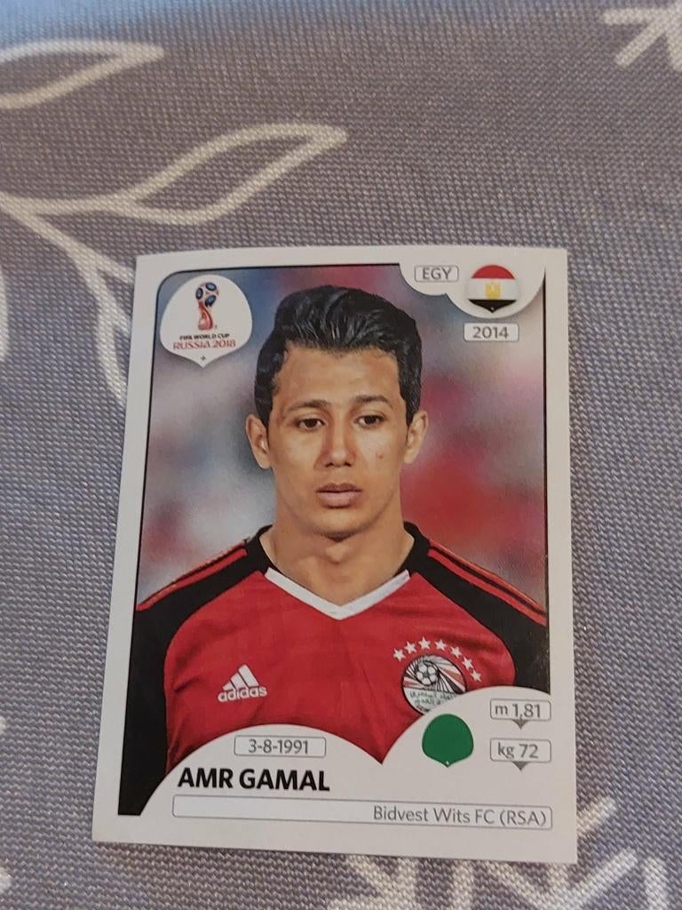Panini / Sticker /Amr Gamal / Egypte / WK 2018, Verzenden, Nieuw, Poster, Plaatje of Sticker