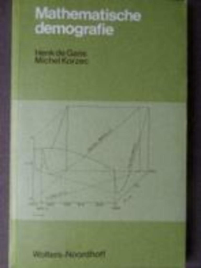 Mathematische demografie / H. de Gans & M. Krozec, Boeken, Wetenschap, Zo goed als nieuw, Ophalen