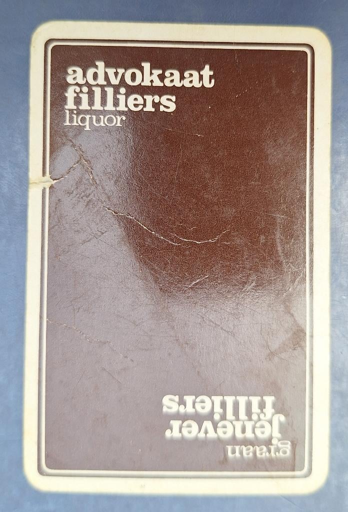 Speelkaart Deinze – Filliers advokaat, bruin_Joker_95, Ophalen of Verzenden, Gebruikt, Joker(s)