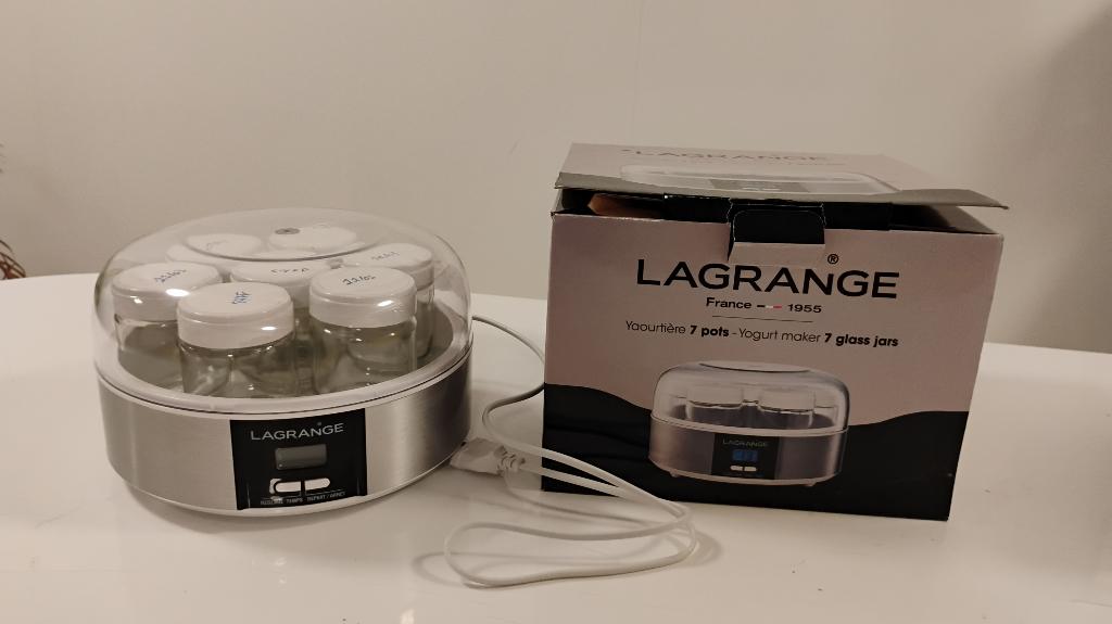Lagrange yoghurtmaker met 7 potten - Zeer goede staat, Ophalen of Verzenden, Zo goed als nieuw