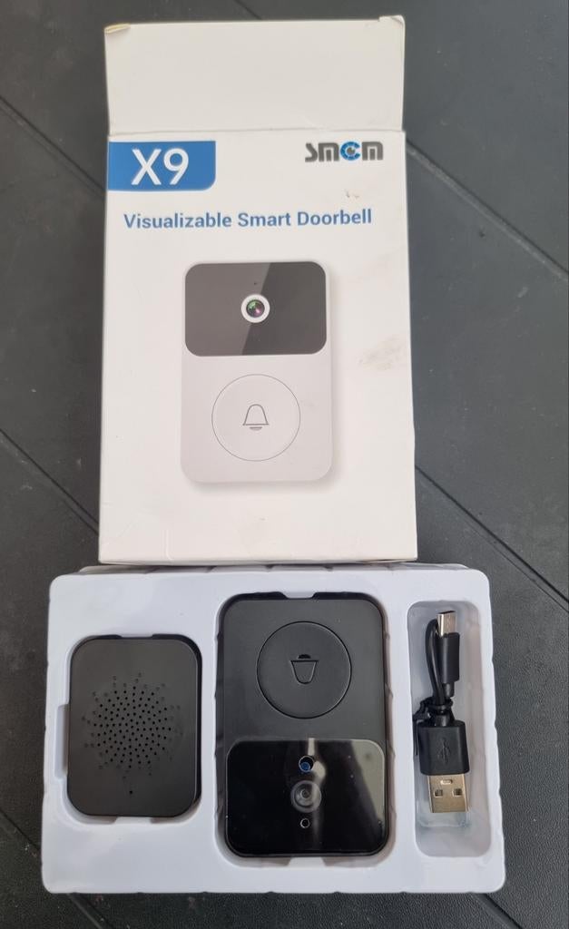 Sonnette sans fil avec caméra, Enlèvement ou Envoi, Neuf