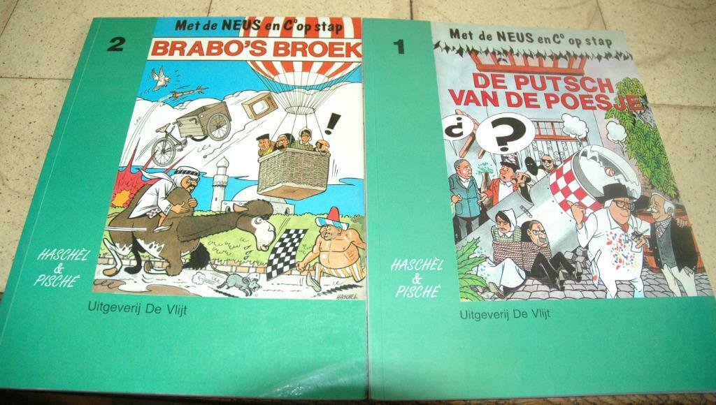 Met de Neus en Cop stap nr 1 en 2, Boeken, Meerdere stripboeken, Ophalen of Verzenden, Zo goed als nieuw
