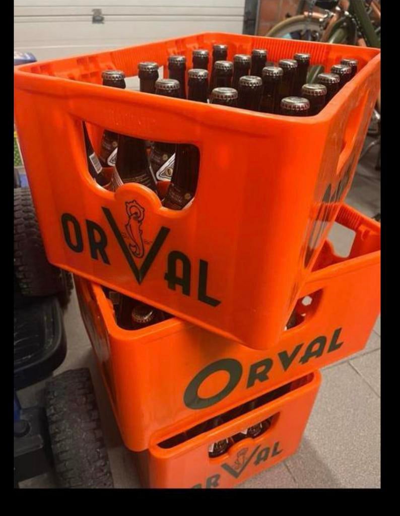 2 jaar oude Orval - altijd in het donker bewaard., Verzamelen, Ophalen, Zo goed als nieuw