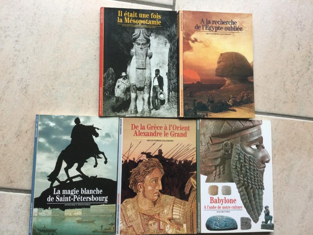 5 LIVRES:"DECOUVERTES GALLIMARD"COLLECTION, Enlèvement ou Envoi, BOTTERO/BRILLANT