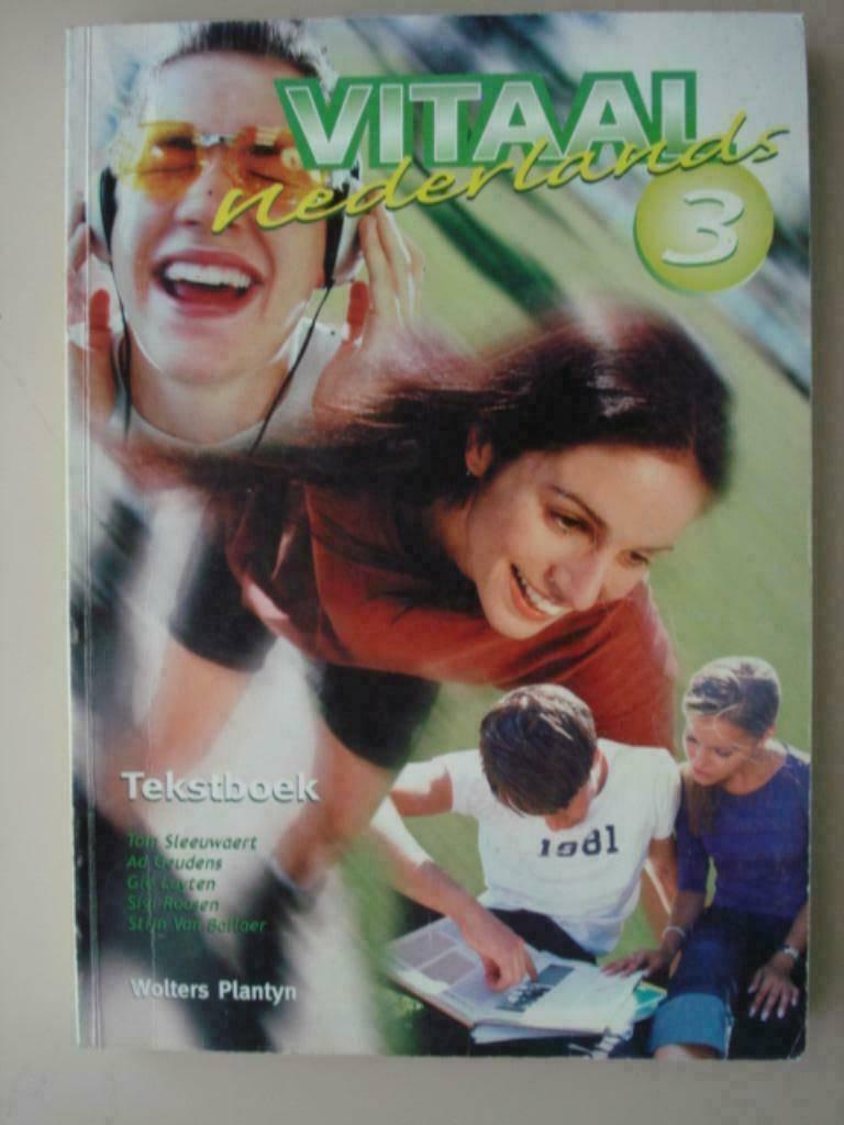 18. Vitaal Nederlands 3 Tekstboek Wolters Plantyn, Tom Sleeuwaert, Néerlandais, Utilisé, Secondaire