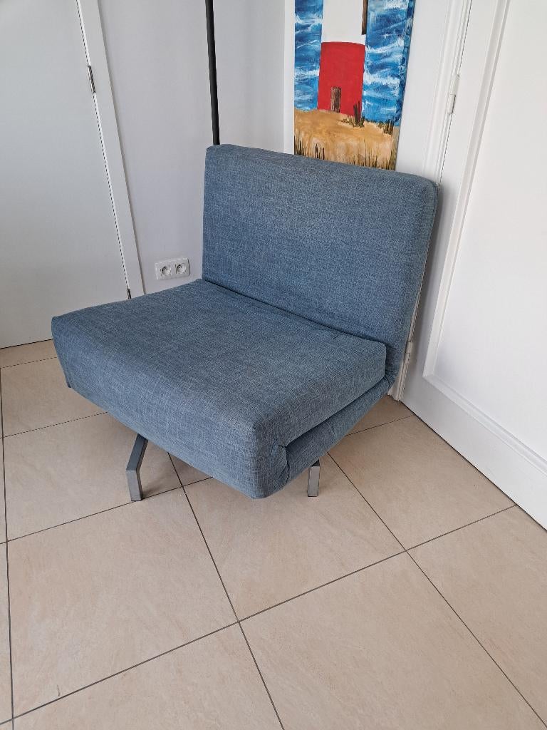 design zetelbed, Enlèvement, Comme neuf, Une personne, Bleu