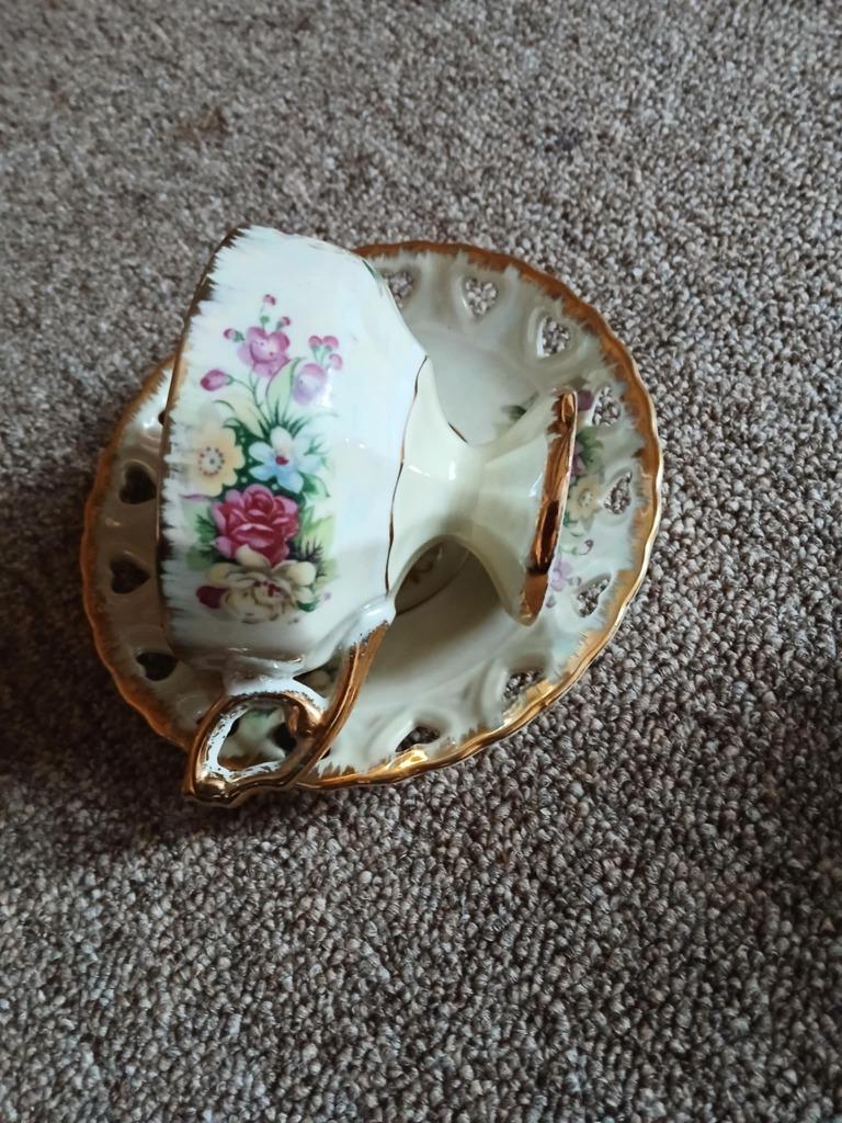tasse sous tasse ancienne nickel, Enlèvement ou Envoi