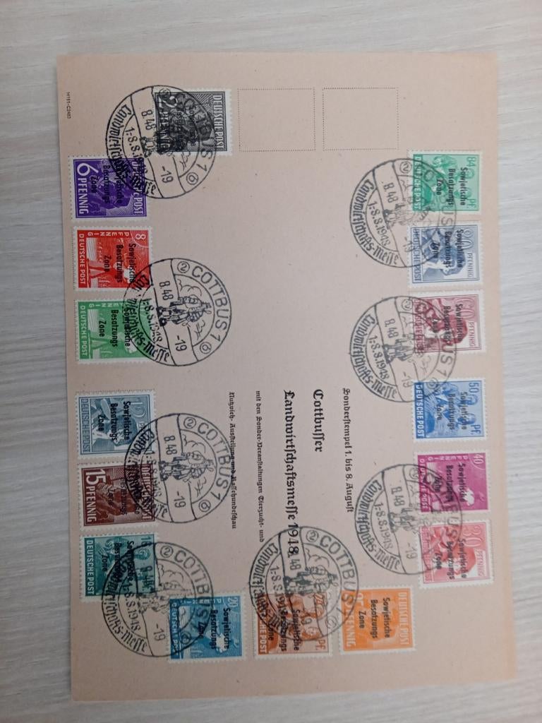Alliierte Besetzung, zone soviétique n 182/197, lot 1108, Timbres & Monnaies, Lettres & Enveloppes | Étranger, Enlèvement ou Envoi