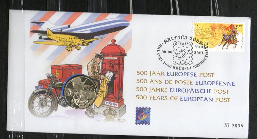 Année 2001 : 2996 - Numisletter : 50 ans de poste européenne, Enlèvement ou Envoi