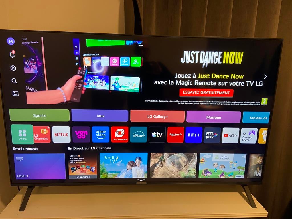 SMART TV  LG 55 pouces 139 cm  AI, Neuf, Enlèvement, 100 cm ou plus, 4k (UHD)