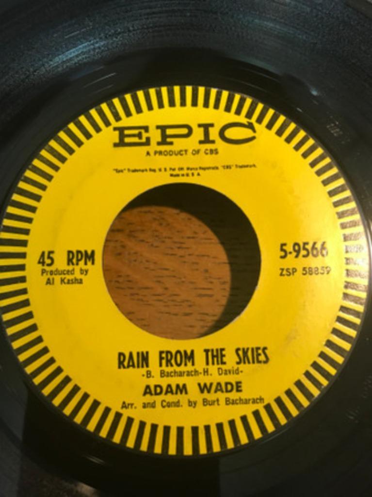 Adam Wade - Rain From The Skies " Popcorn ", Gebruikt, 7 inch, Single, Ophalen of Verzenden