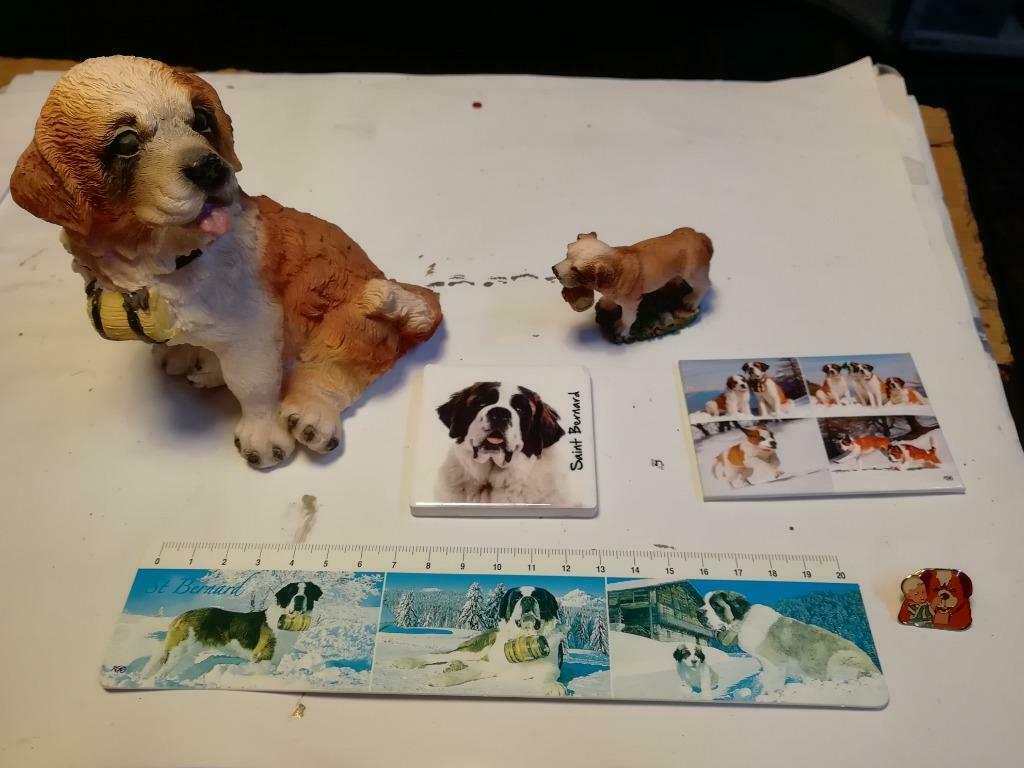 lot 3 - collection saint bernard - chien, Enlèvement ou Envoi, Utilisé, Chien ou Chat, Statue ou Figurine