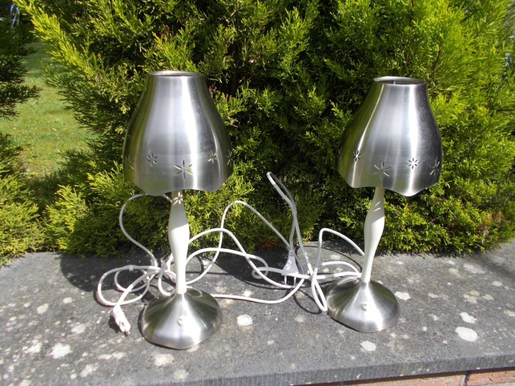 2 lampes de table / chevet en métal IKEA, Enlèvement ou Envoi, Comme neuf, Métal