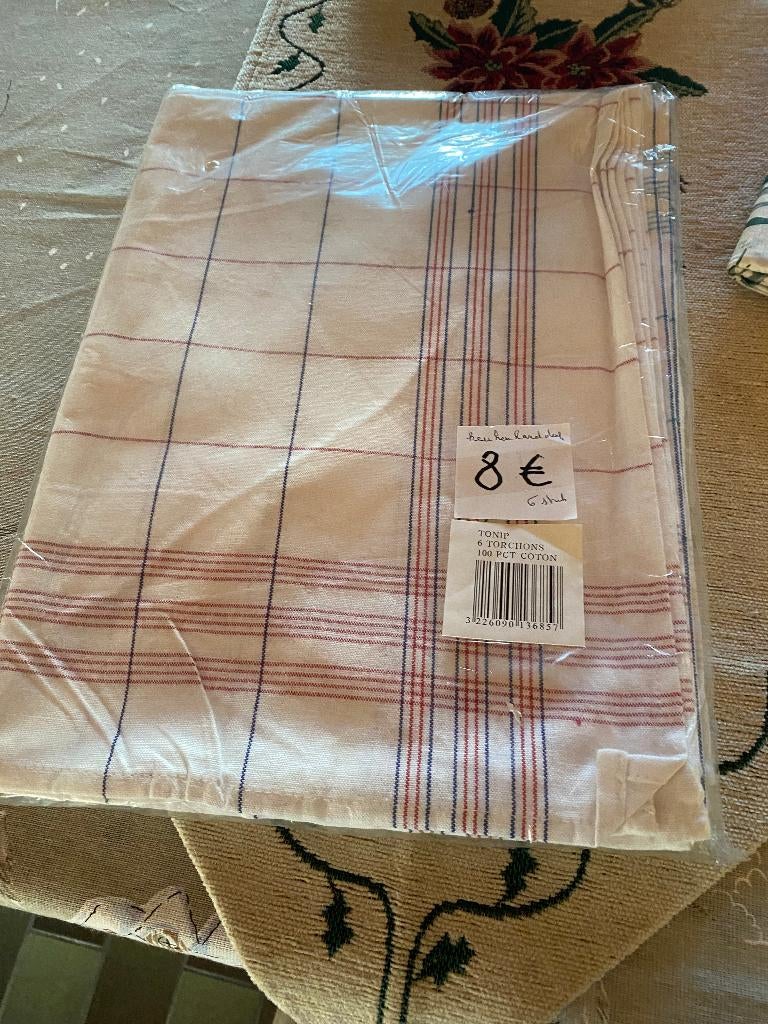 6 KEUKENHANDDOEKEN, Huis en Inrichting, Keuken | Textiel, Ophalen of Verzenden, Nieuw, Overige kleuren, Theedoek of Handdoek