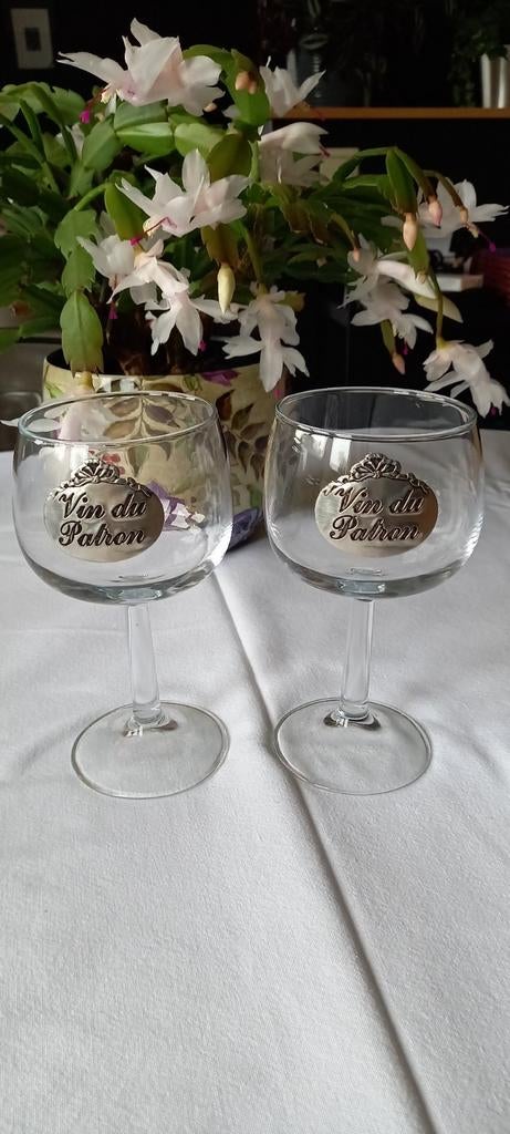 Duo de verres à vin., Collections, Enlèvement ou Envoi, Comme neuf