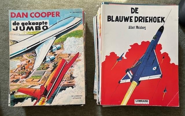 LOT 42x DAN COOPER, VOLLEDIGE SERIE KUIFJE + PERSMAP + EXTRA, Boeken, Meerdere stripboeken, Ophalen of Verzenden, Gelezen, Albert Weinberg