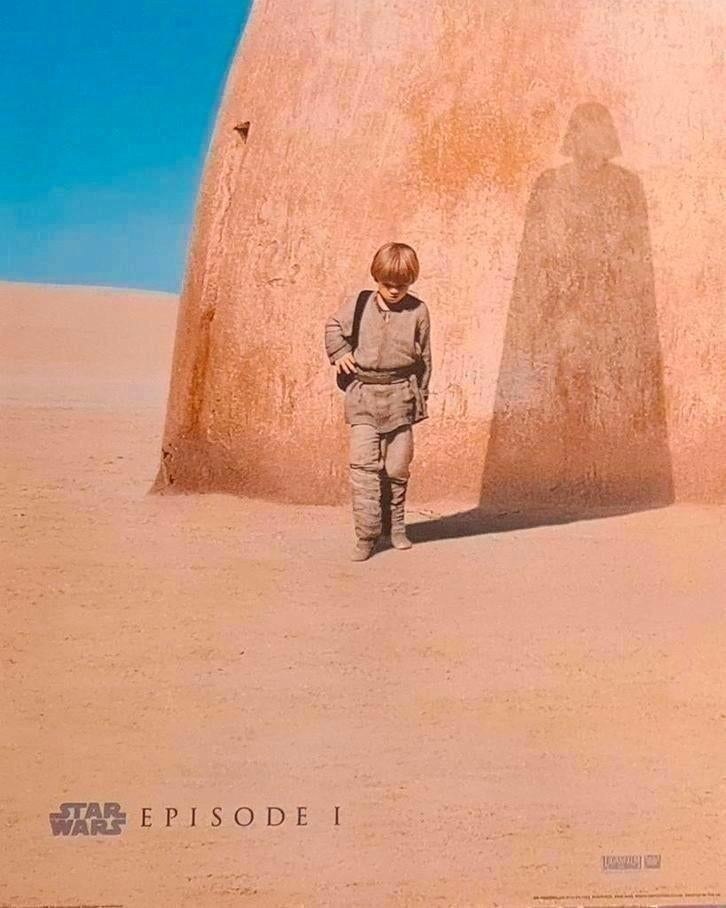 Geplastificeerde poster "Star Wars" (Episode 1), 40x50cm, Ophalen of Verzenden, Zo goed als nieuw