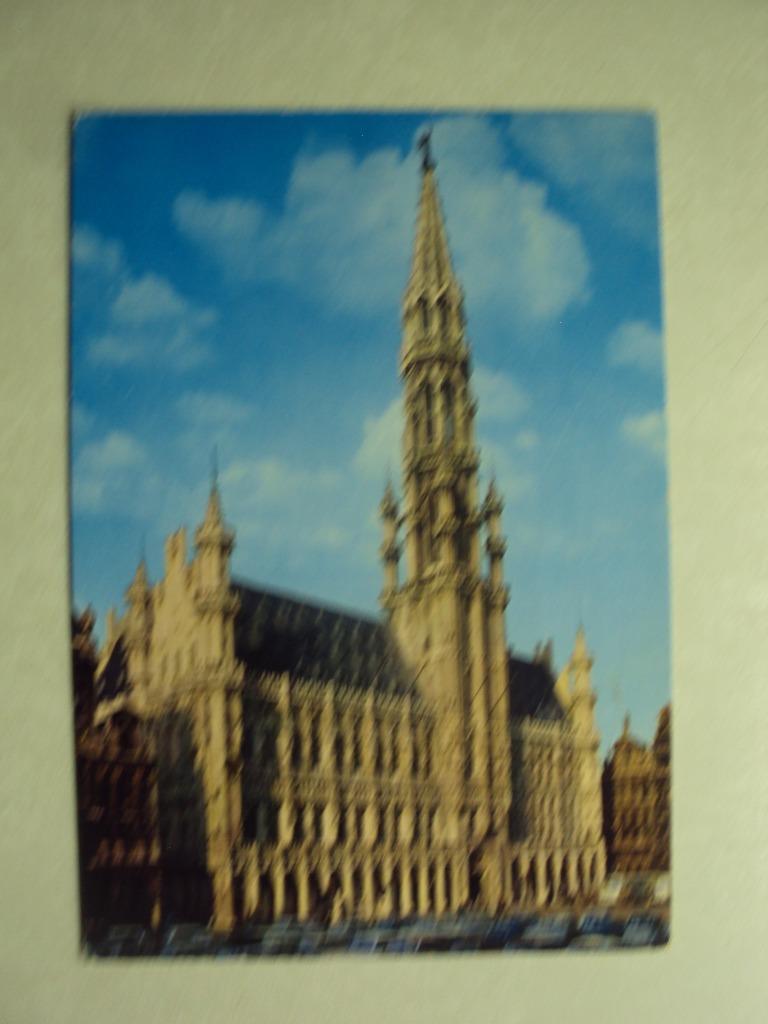 54261 - BRUXELLES - GRANDF-PLACE - HOTEL DE VILLE - 2 FOTO'S, Enlèvement ou Envoi